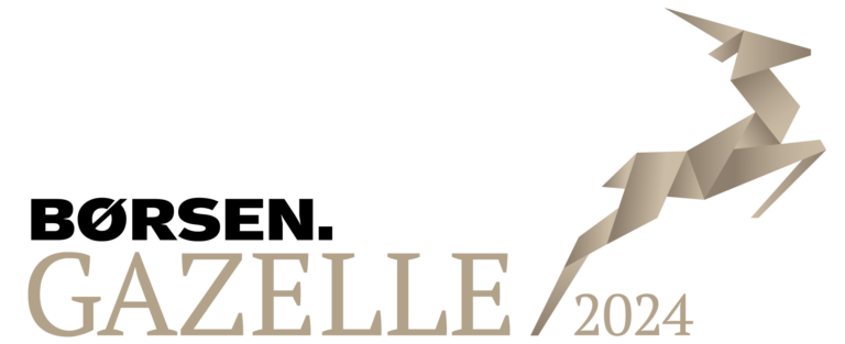 Børsen Gazelle 2024 logo, awarded to high-growth companies in Denmark