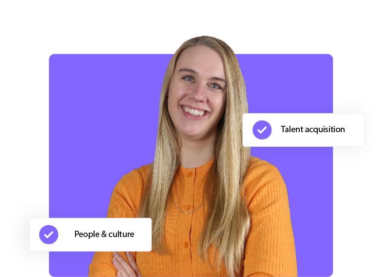 Website graphic for the career page, highlighting talent acquisition and company culture