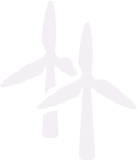Icon representing wind turbines as a renewable energy source related to SCADA systems